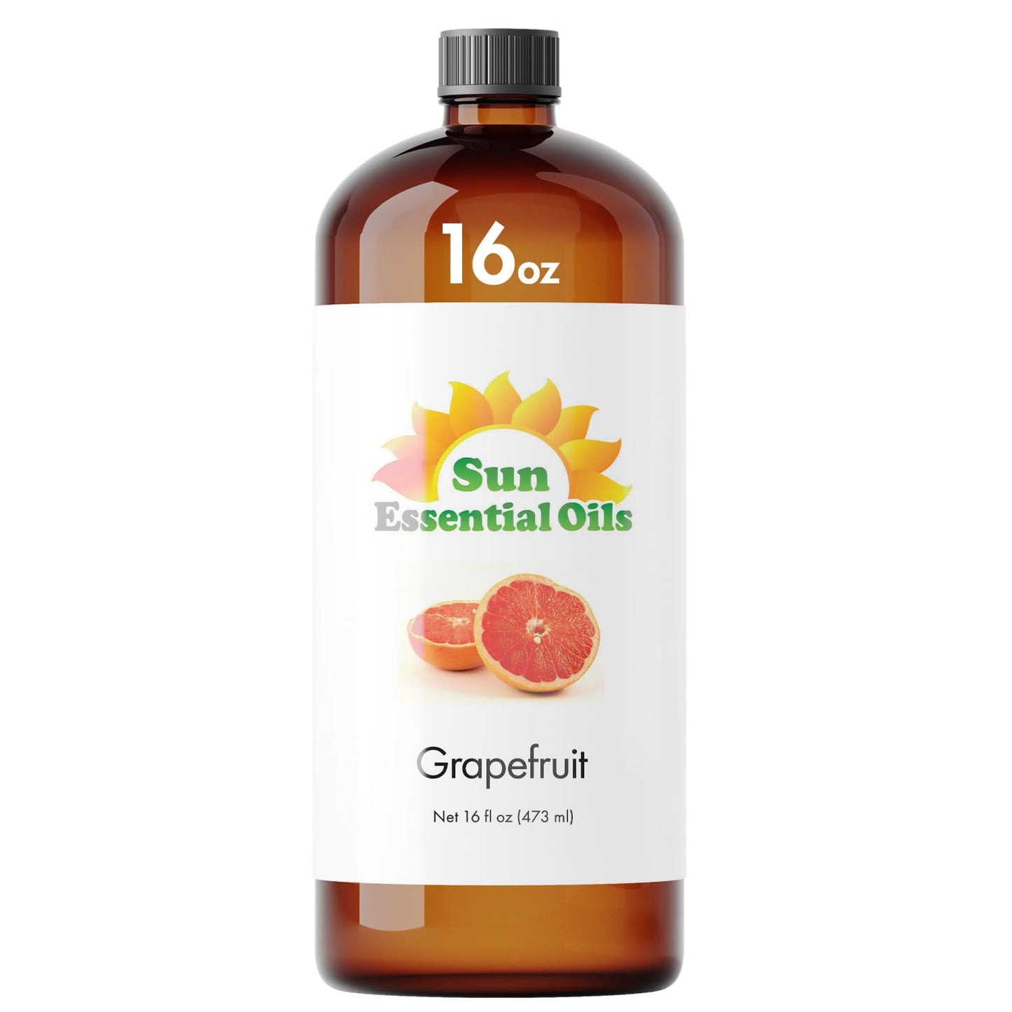 Sun Essential Oils - Lemon Essential Oil 16 oz for Cleaning, Diffuser, Humidifier & Aromatherapy Body Massage, Lemon Fragrance Scent for Home Candle Making