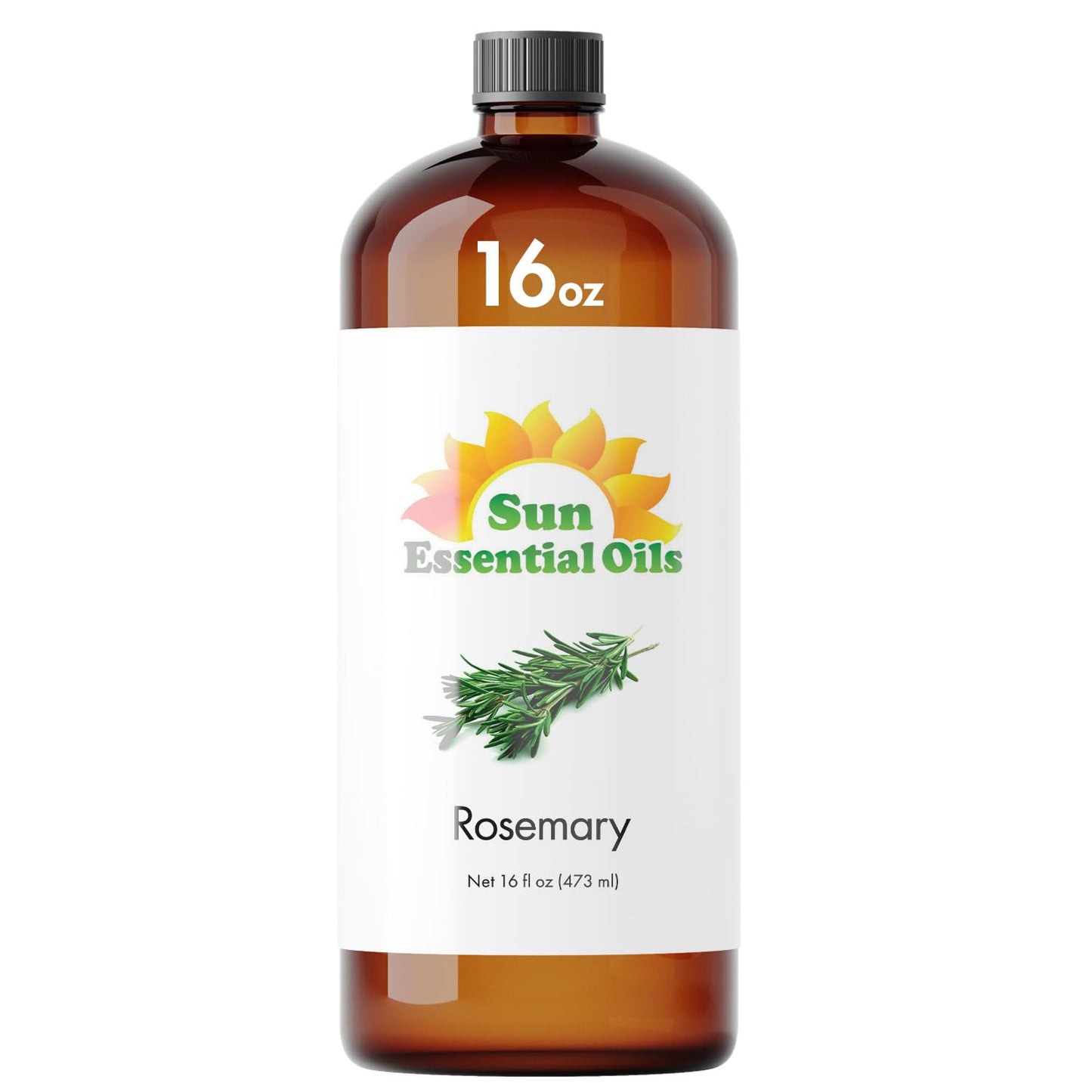 Sun Essential Oils - Lemon Essential Oil 16 oz for Cleaning, Diffuser, Humidifier & Aromatherapy Body Massage, Lemon Fragrance Scent for Home Candle Making