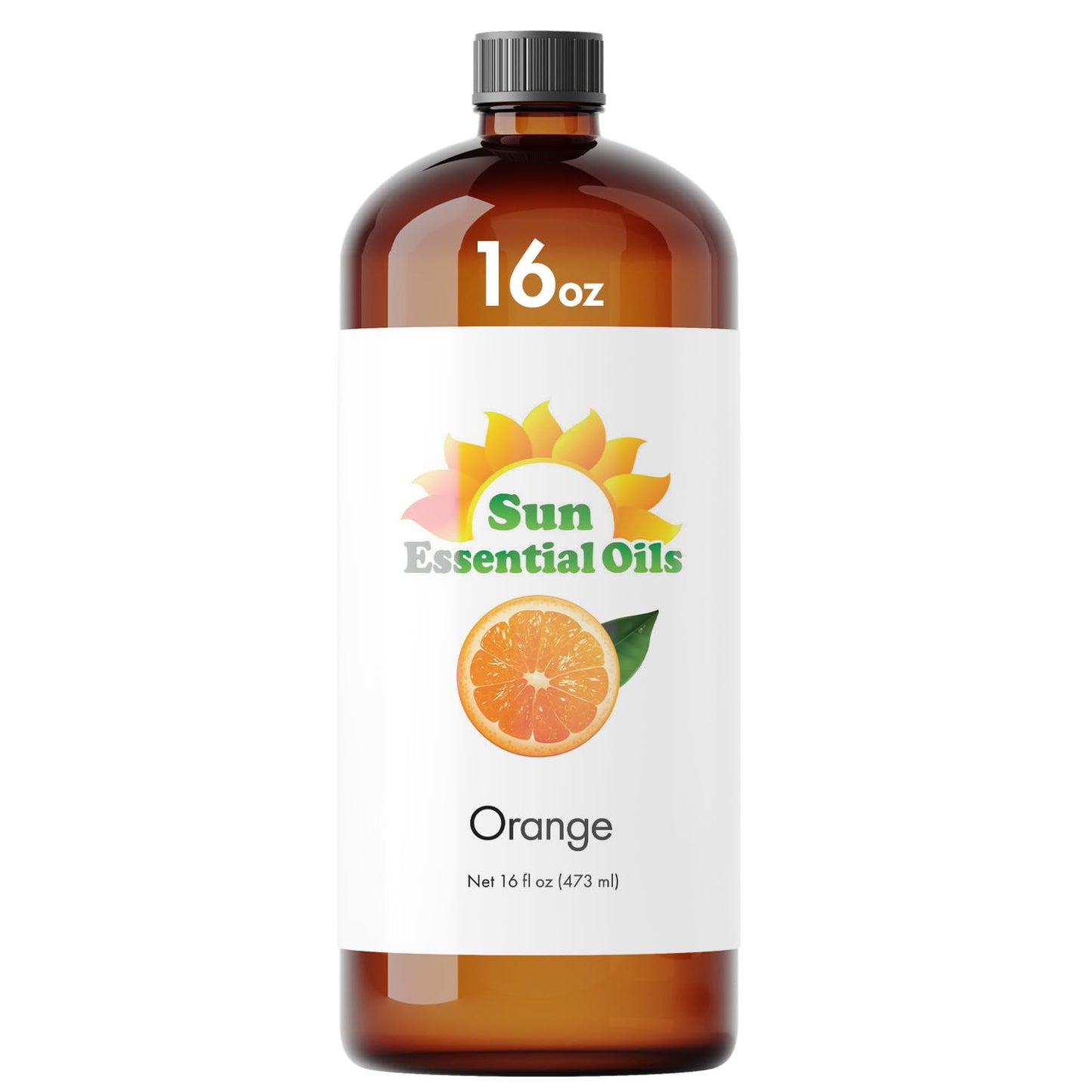 Sun Essential Oils - Lemon Essential Oil 16 oz for Cleaning, Diffuser, Humidifier & Aromatherapy Body Massage, Lemon Fragrance Scent for Home Candle Making