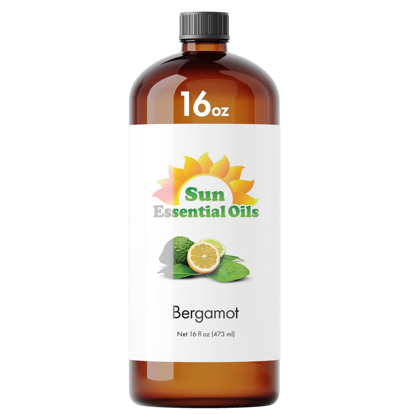 Sun Essential Oils - Lemon Essential Oil 16 oz for Cleaning, Diffuser, Humidifier & Aromatherapy Body Massage, Lemon Fragrance Scent for Home Candle Making