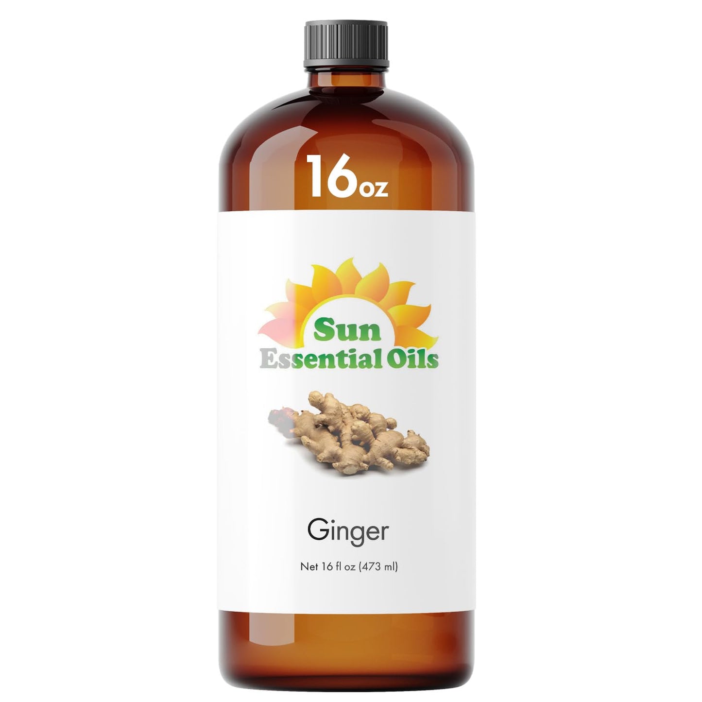 Sun Essential Oils - Lemon Essential Oil 16 oz for Cleaning, Diffuser, Humidifier & Aromatherapy Body Massage, Lemon Fragrance Scent for Home Candle Making