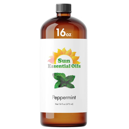Sun Essential Oils - Lemon Essential Oil 16 oz for Cleaning, Diffuser, Humidifier & Aromatherapy Body Massage, Lemon Fragrance Scent for Home Candle Making