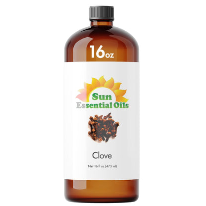 Sun Essential Oils - Lemon Essential Oil 16 oz for Cleaning, Diffuser, Humidifier & Aromatherapy Body Massage, Lemon Fragrance Scent for Home Candle Making