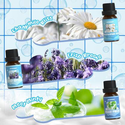 Hotel Diffuser Oils Gift Set, ARVIDSSON Luxury Fragrance Oil Blend, Hotel Scent Essential Oils for Diffuser, Jasmine & Mint, White Tea, Citrus Bliss, M-Way, Fancy Lobby, Gift for Women and Men