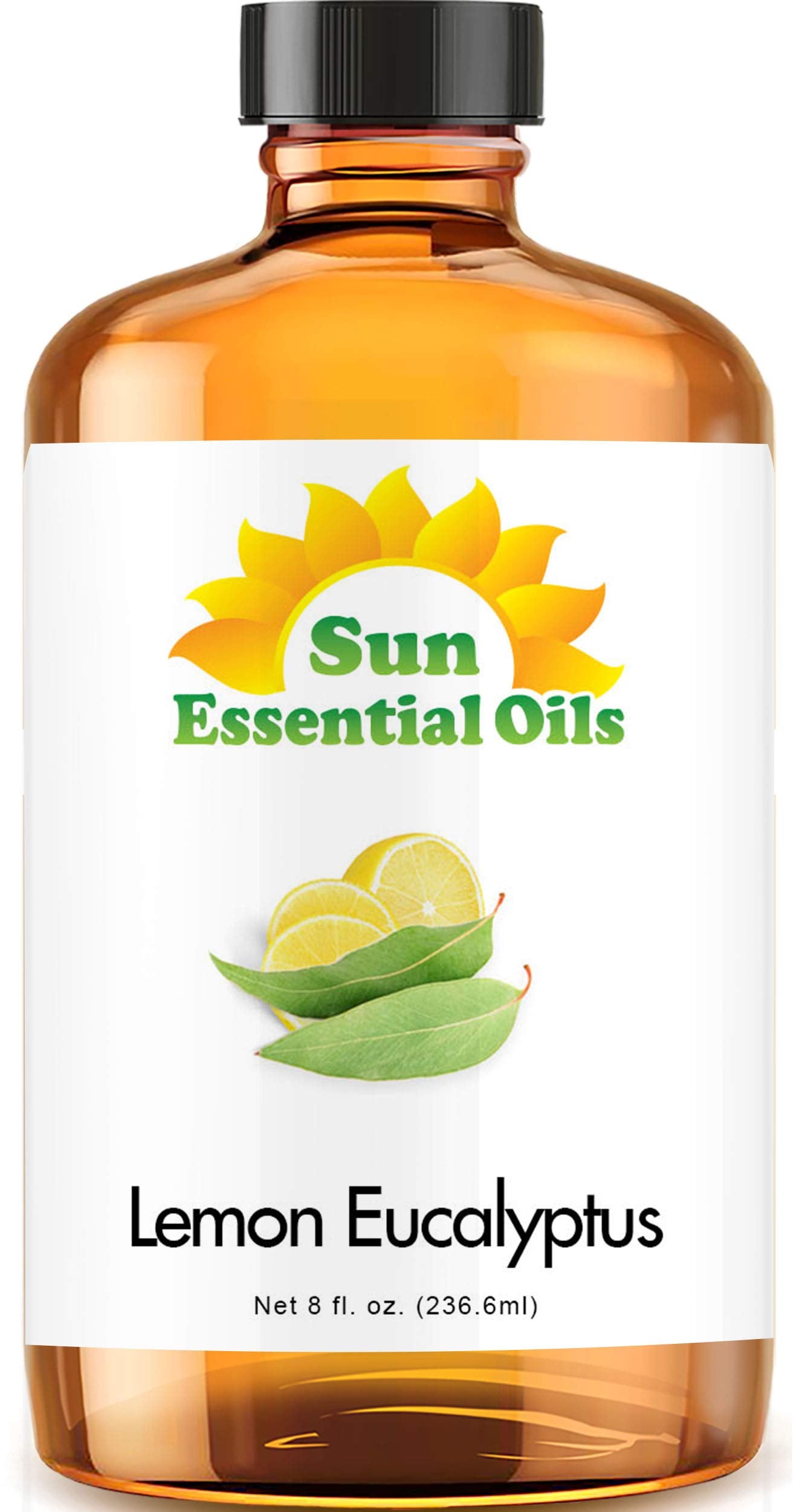 Sun Essential Oils - Lemon Essential Oil 16 oz for Cleaning, Diffuser, Humidifier & Aromatherapy Body Massage, Lemon Fragrance Scent for Home Candle Making