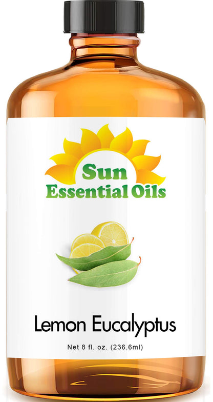 Sun Essential Oils - Lemon Essential Oil 16 oz for Cleaning, Diffuser, Humidifier & Aromatherapy Body Massage, Lemon Fragrance Scent for Home Candle Making