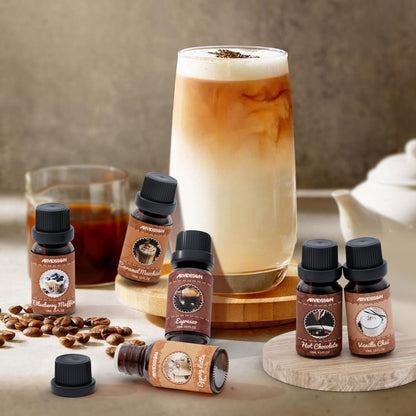 Hotel Diffuser Oils Gift Set, ARVIDSSON Luxury Fragrance Oil Blend, Hotel Scent Essential Oils for Diffuser, Jasmine & Mint, White Tea, Citrus Bliss, M-Way, Fancy Lobby, Gift for Women and Men