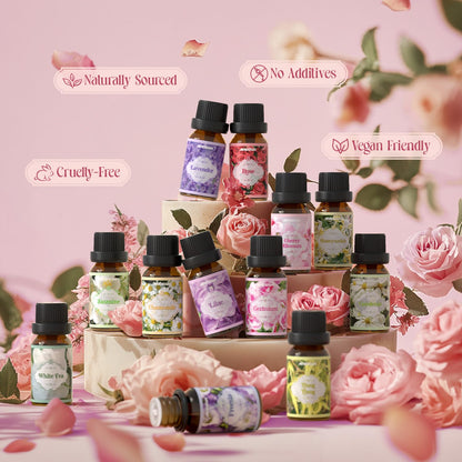 Hotel Diffuser Oils Gift Set, ARVIDSSON Luxury Fragrance Oil Blend, Hotel Scent Essential Oils for Diffuser, Jasmine & Mint, White Tea, Citrus Bliss, M-Way, Fancy Lobby, Gift for Women and Men