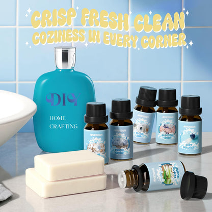 Hotel Diffuser Oils Gift Set, ARVIDSSON Luxury Fragrance Oil Blend, Hotel Scent Essential Oils for Diffuser, Jasmine & Mint, White Tea, Citrus Bliss, M-Way, Fancy Lobby, Gift for Women and Men