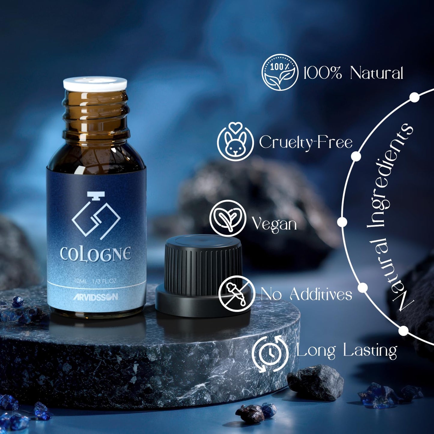 Hotel Diffuser Oils Gift Set, ARVIDSSON Luxury Fragrance Oil Blend, Hotel Scent Essential Oils for Diffuser, Jasmine & Mint, White Tea, Citrus Bliss, M-Way, Fancy Lobby, Gift for Women and Men