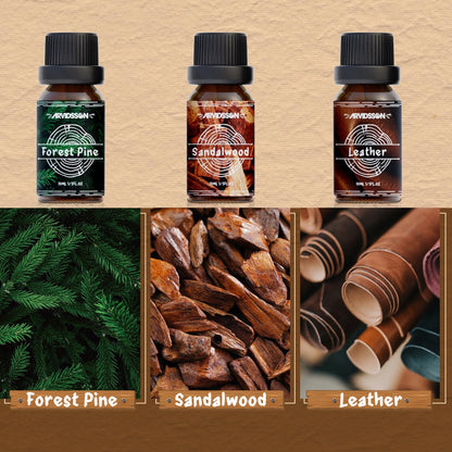 Hotel Diffuser Oils Gift Set, ARVIDSSON Luxury Fragrance Oil Blend, Hotel Scent Essential Oils for Diffuser, Jasmine & Mint, White Tea, Citrus Bliss, M-Way, Fancy Lobby, Gift for Women and Men