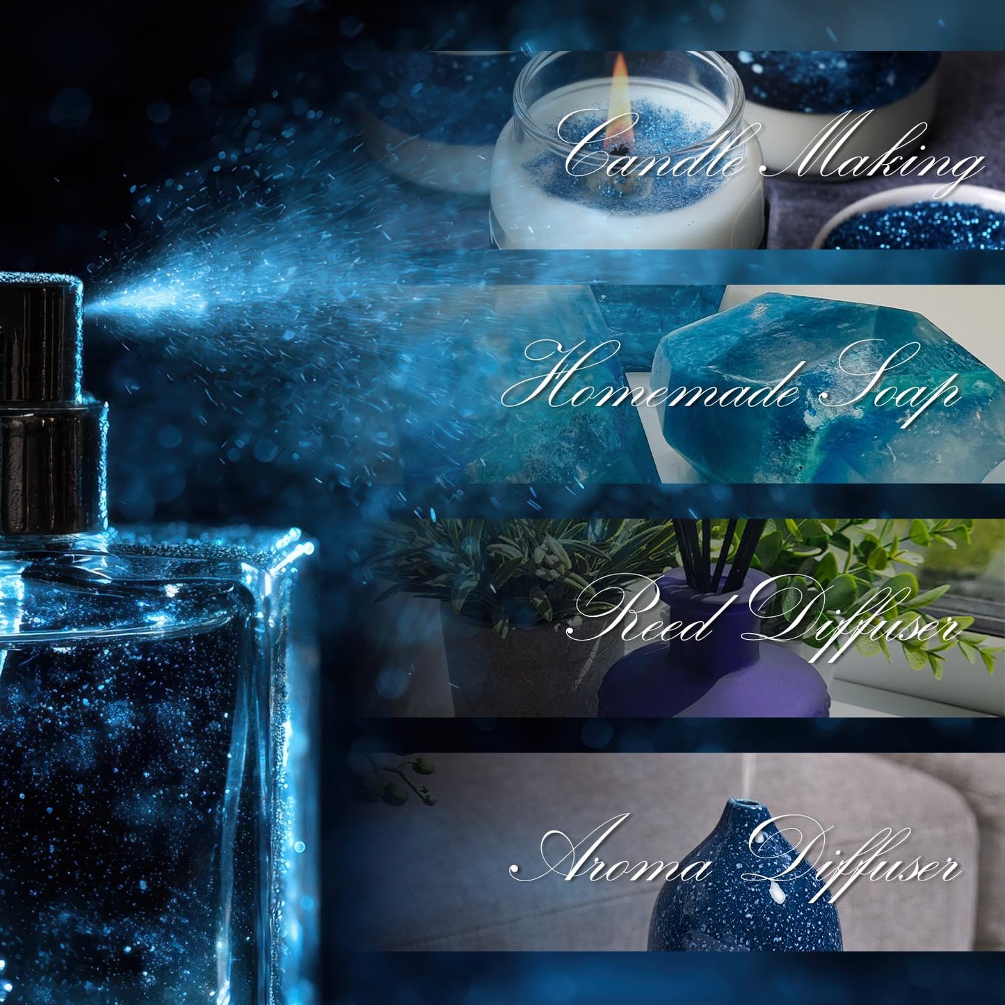 Hotel Diffuser Oils Gift Set, ARVIDSSON Luxury Fragrance Oil Blend, Hotel Scent Essential Oils for Diffuser, Jasmine & Mint, White Tea, Citrus Bliss, M-Way, Fancy Lobby, Gift for Women and Men